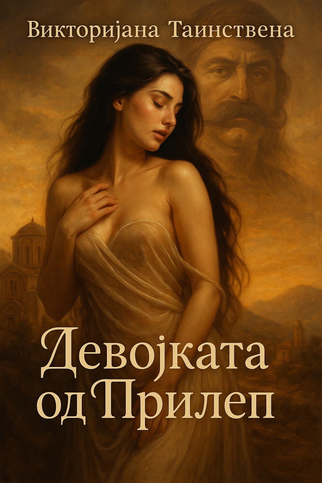 Корица на книгата Девојката од Прилеп, македонска романтична приказна